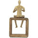 Musician Gold and Natural Figurine