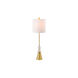 Crystal Accent 31.5 inch 100 watt Gold/Clear Buffet Lamp Portable Light