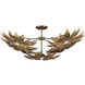 Alithea 5 Light 45.25 inch Antique Brass Semi-Flush Mount Ceiling Light