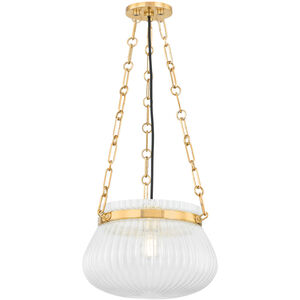 Granby 1 Light 13 inch Aged Brass Pendant Ceiling Light
