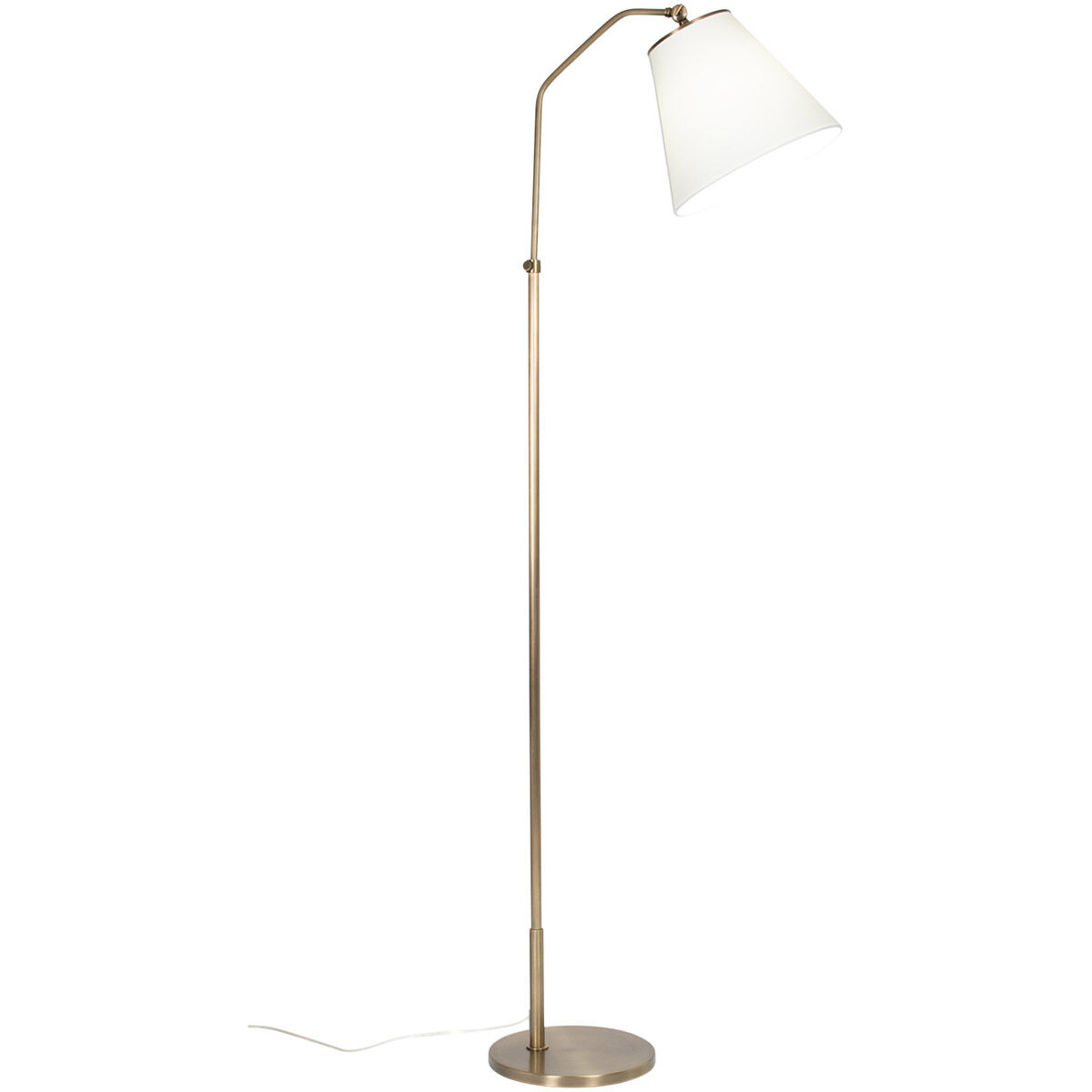 Fin 68.75 inch 100.00 watt Antique Brass Floor Lamp Portable Light