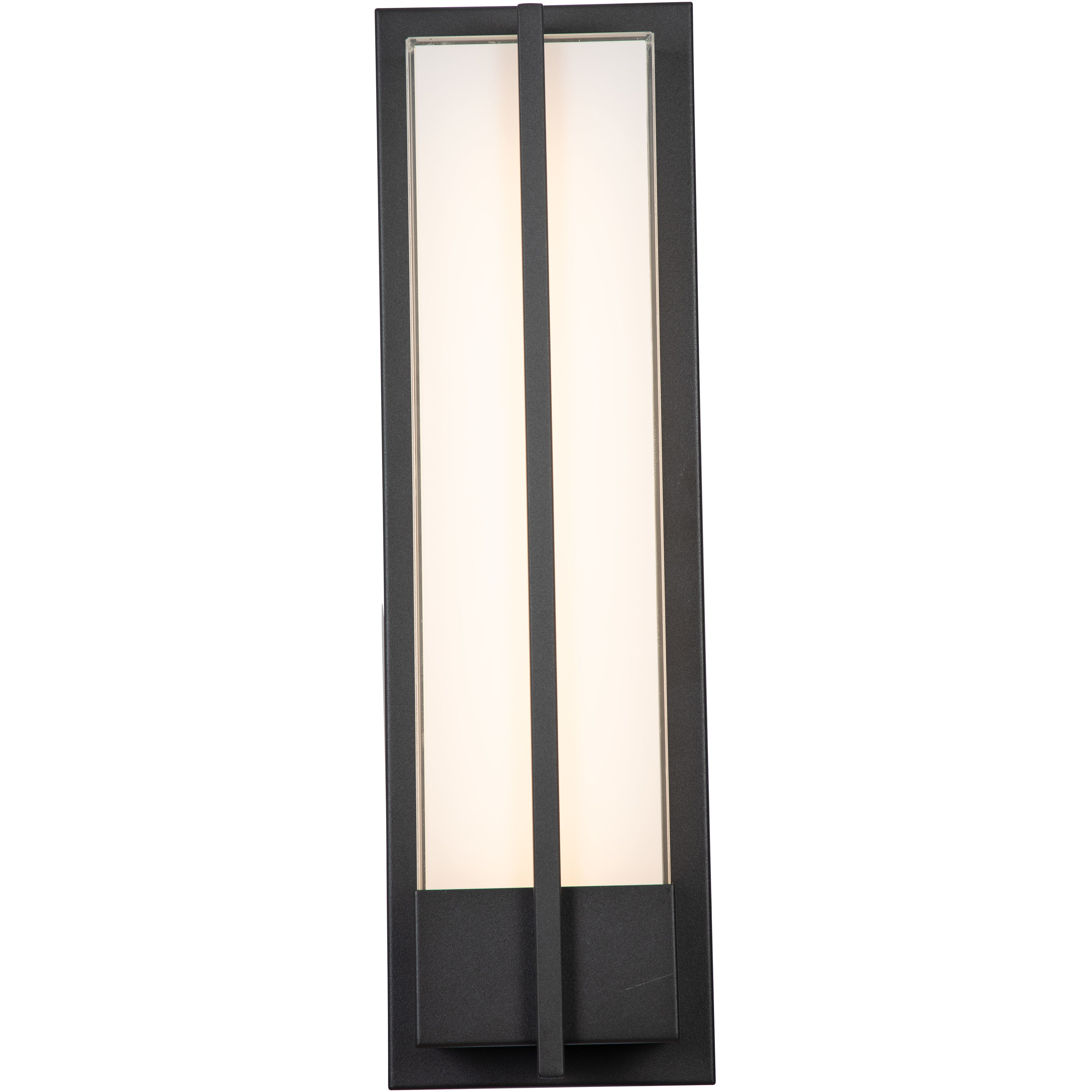 Neutron LED 20 inch Matte Black Outdoor Wall Light
