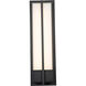 Neutron LED 20 inch Matte Black Outdoor Wall Light