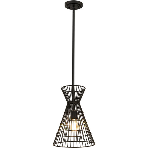 Alito 1 Light 11 inch Matte Black Pendant Ceiling Light
