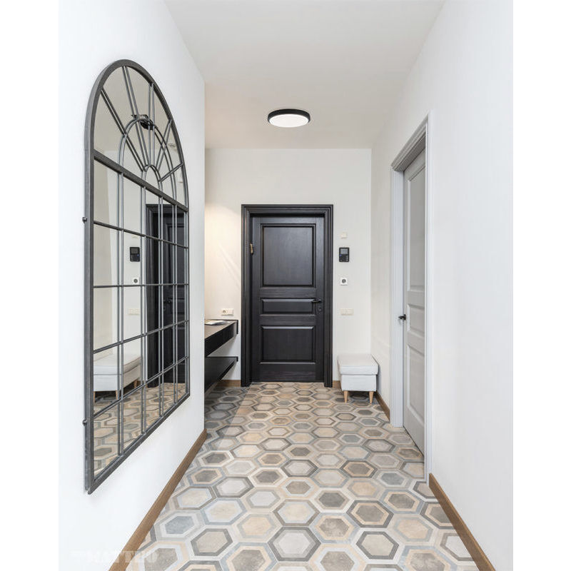 Zane LED 15.63 inch Matte Black Flush Mount Ceiling Light