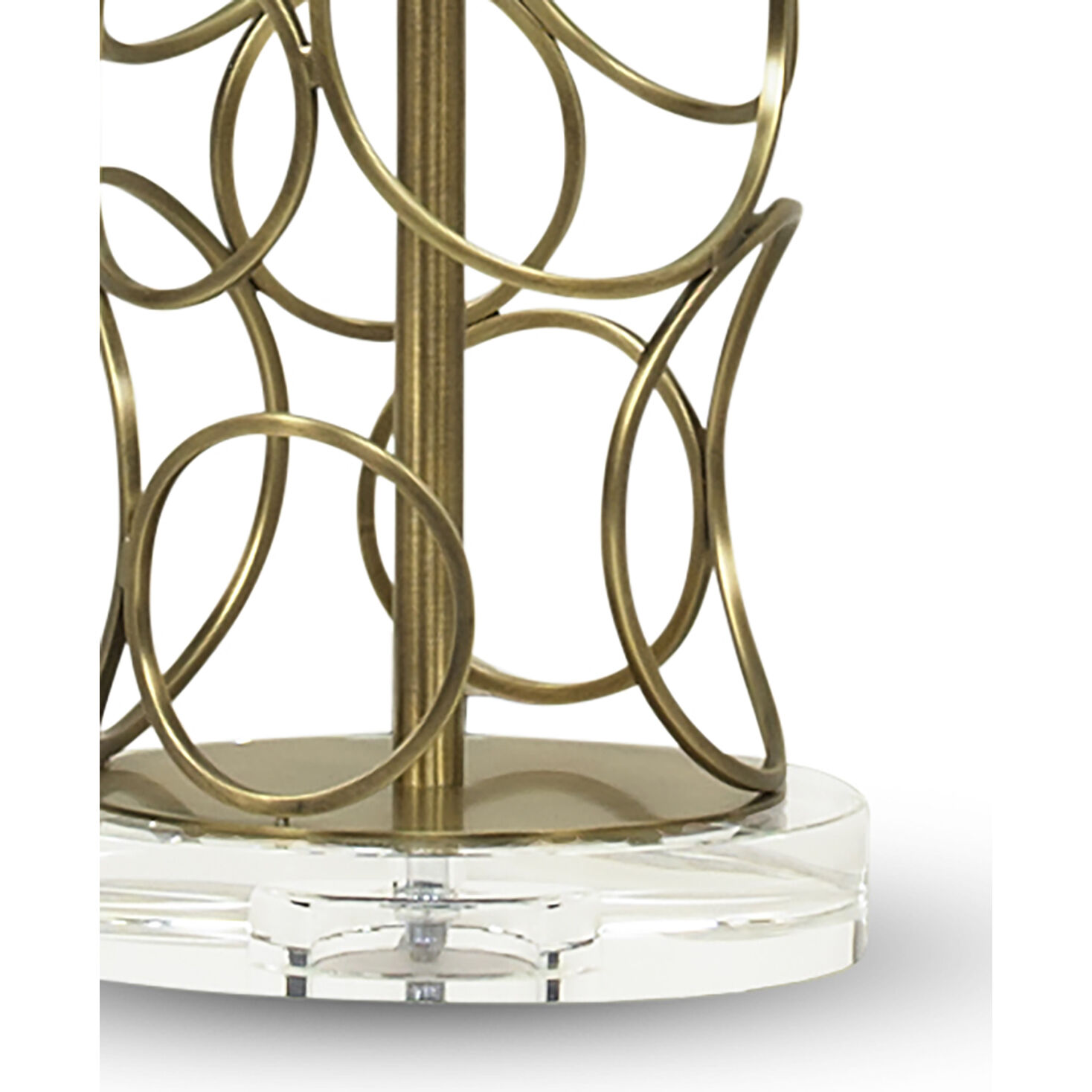 Pacific 32 inch 150.00 watt Antique Brass Table Lamp Portable Light