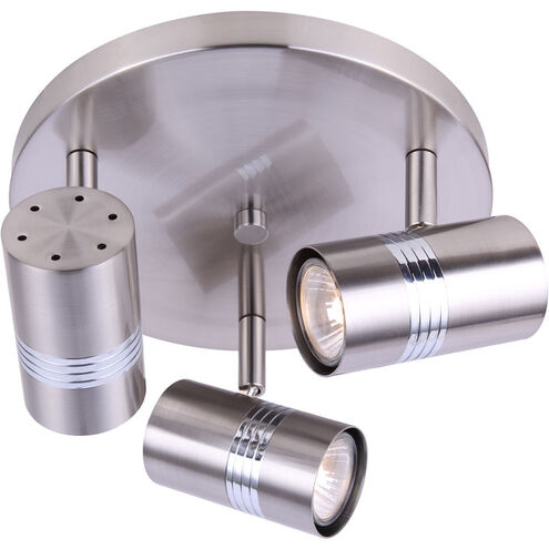 Aldi 3 Light 13 inch Brushed Nickel and Chrome Ceiling/Wall Light Ceiling Light