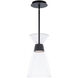 Chandra LED 8 inch Black Mini-Pendant Ceiling Light, dweLED