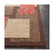 Cosmopolitan 156 X 108 inch Burnt Orange/Dark Brown/Khaki/Tan Rugs, Polyester