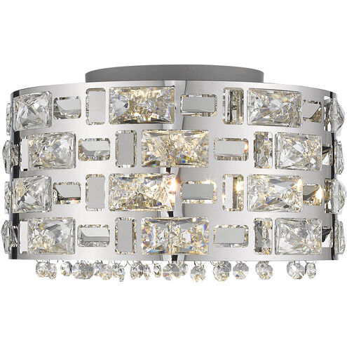Aludra 4 Light 12.25 inch Chrome Flush Mount Ceiling Light