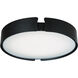 Mystic LED 18 inch Black Flush Mount Ceiling Light