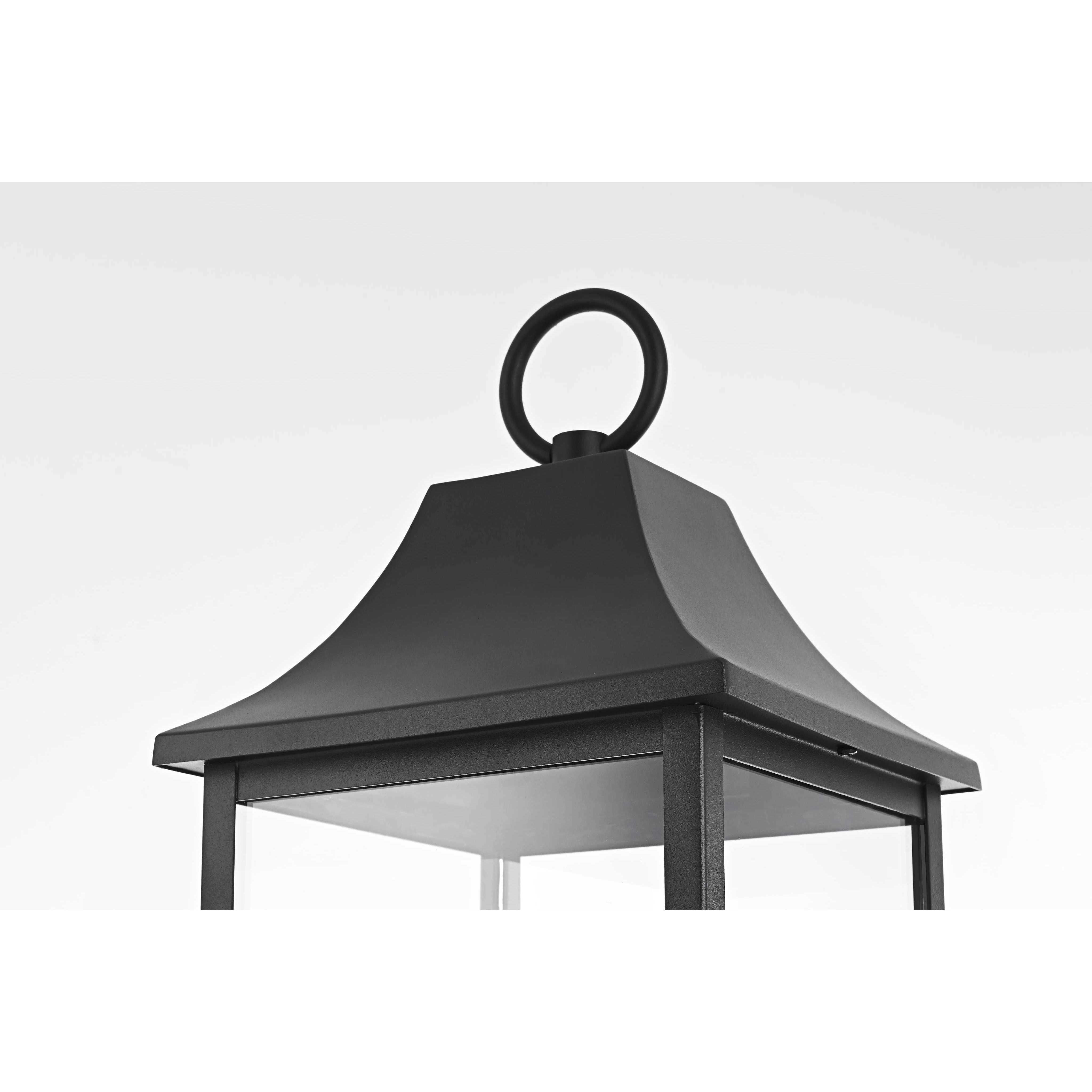 Shepard 3 Light 23.5 inch Black Outdoor Post Light