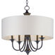 Bongo 5 Light 22 inch Oil Rubbed Bronze Multi-Light Pendant Ceiling Light