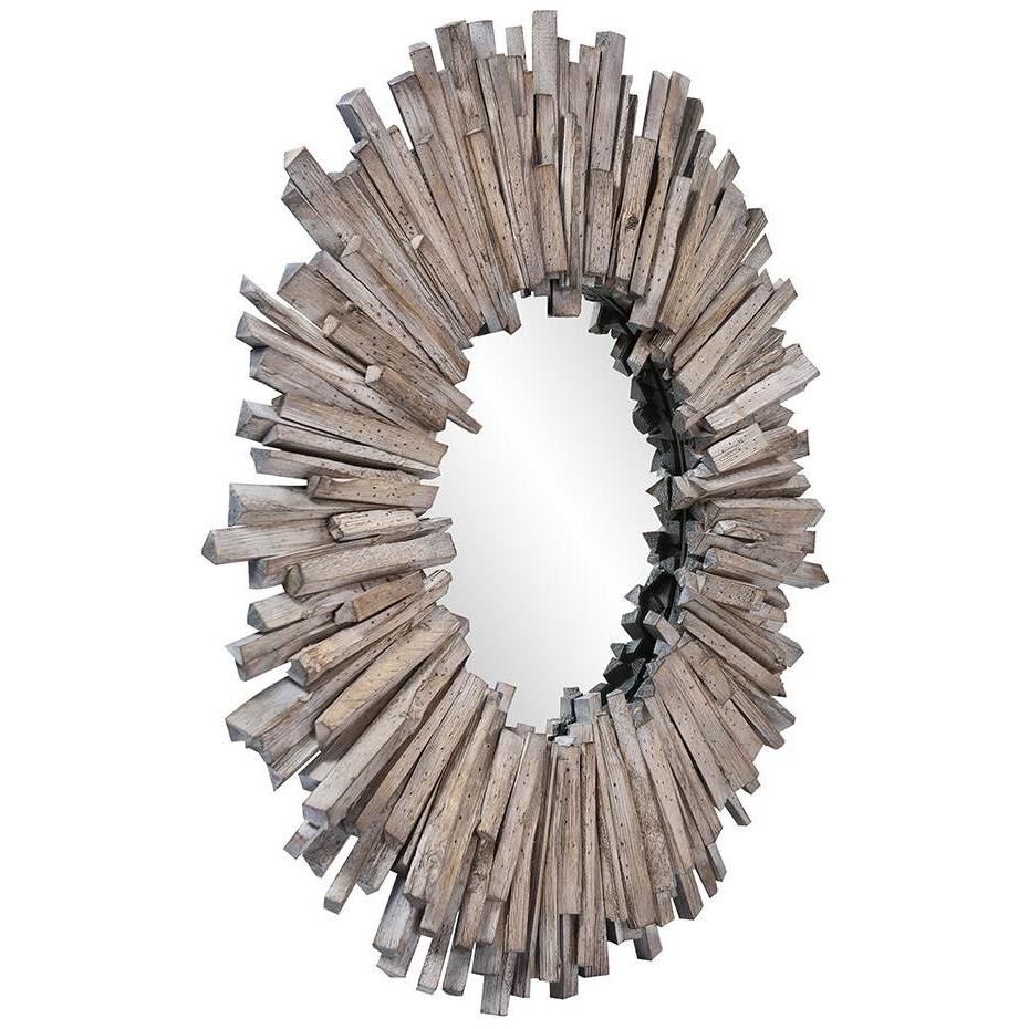 Durango 37 X 37 inch Natural/Gray Mirror