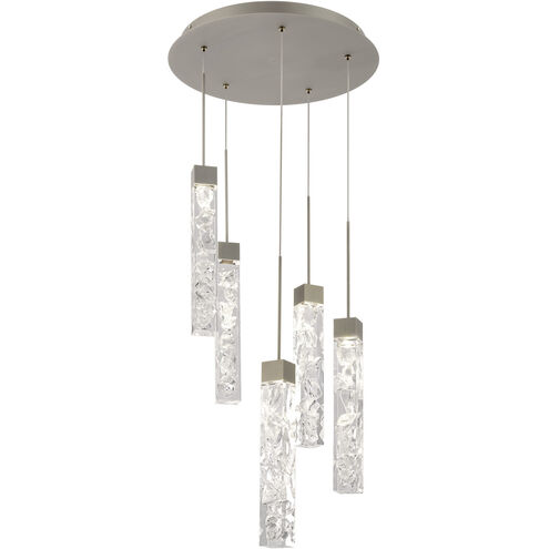 Minx 5 Light 17 inch Antique Nickel Multi-Light Pendant Ceiling Light