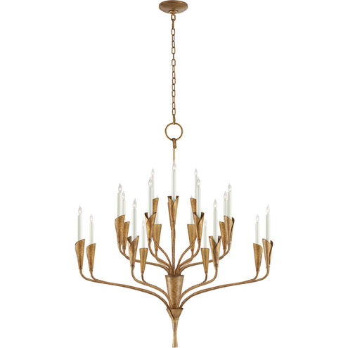 Chapman & Myers Aiden 20 Light 40.5 inch Gilded Iron Chandelier Ceiling Light, Large