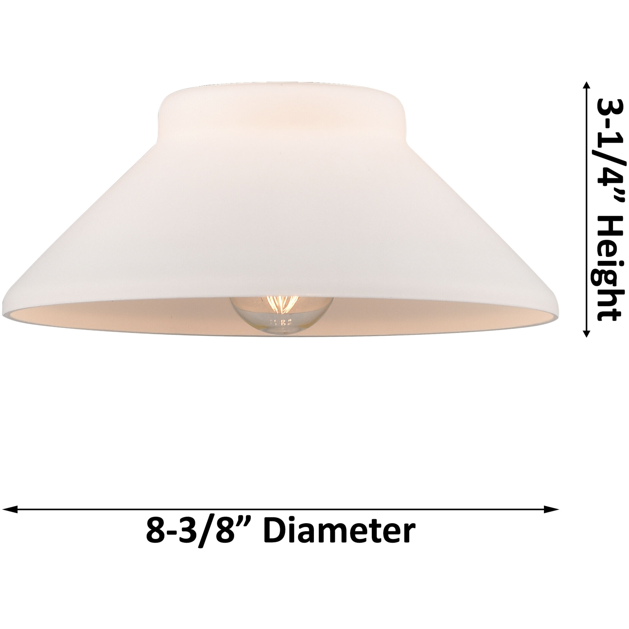 Edison Orwell 1 Light 8 inch Matte Black Semi-Flush Mount Ceiling Light in Clear Glass