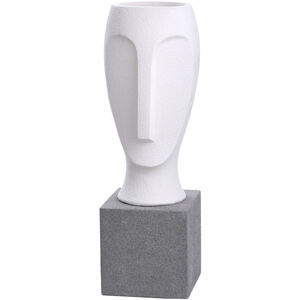 Rapu Frosted White and Frosted Grey Statue