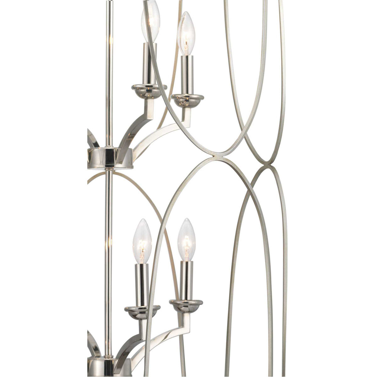 Landree 8 Light 23 inch Silver Ridge Foyer Pendant Ceiling Light