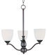 Stefan 3 Light 21 inch Oil Rubbed Bronze Single-Tier Chandelier Ceiling Light