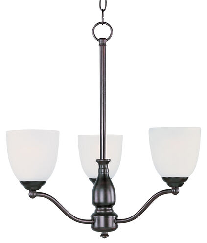 Stefan 3 Light 21 inch Oil Rubbed Bronze Single-Tier Chandelier Ceiling Light