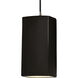 Radiance Collection LED 5.5 inch Brushed Nickel and Carbon Matte Black and Black Pendant Ceiling Light