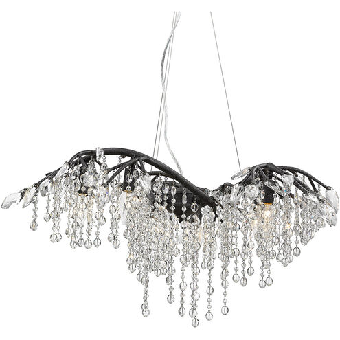 Autumn Twilight 6 Light 31 inch Black Iron Chandelier Ceiling Light, Large