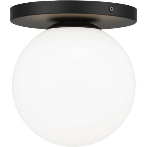 Cosmo Wall Sconce Wall Light in Black and Opal Glass