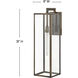 Max LED 31 inch Burnished Bronze Outdoor Wall Mount Lantern