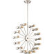 Eye Of London 30 Light 10 inch Polished Nickel Chandelier Ceiling Light