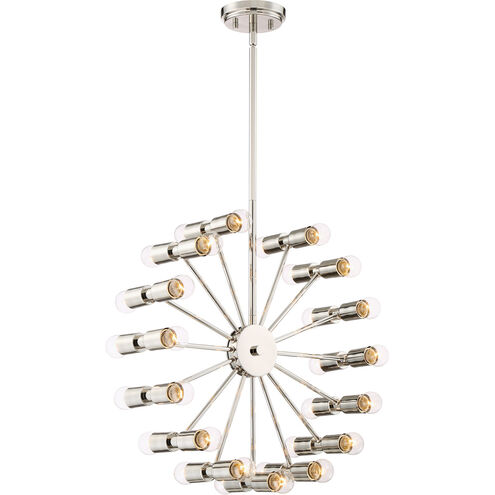 Eye Of London 30 Light 10 inch Polished Nickel Chandelier Ceiling Light