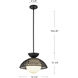 Alora Mood Perth Pendant Ceiling Light in Matte Black