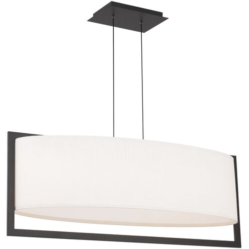 Park Avenue Linear Pendant Ceiling Light in Black, dweLED