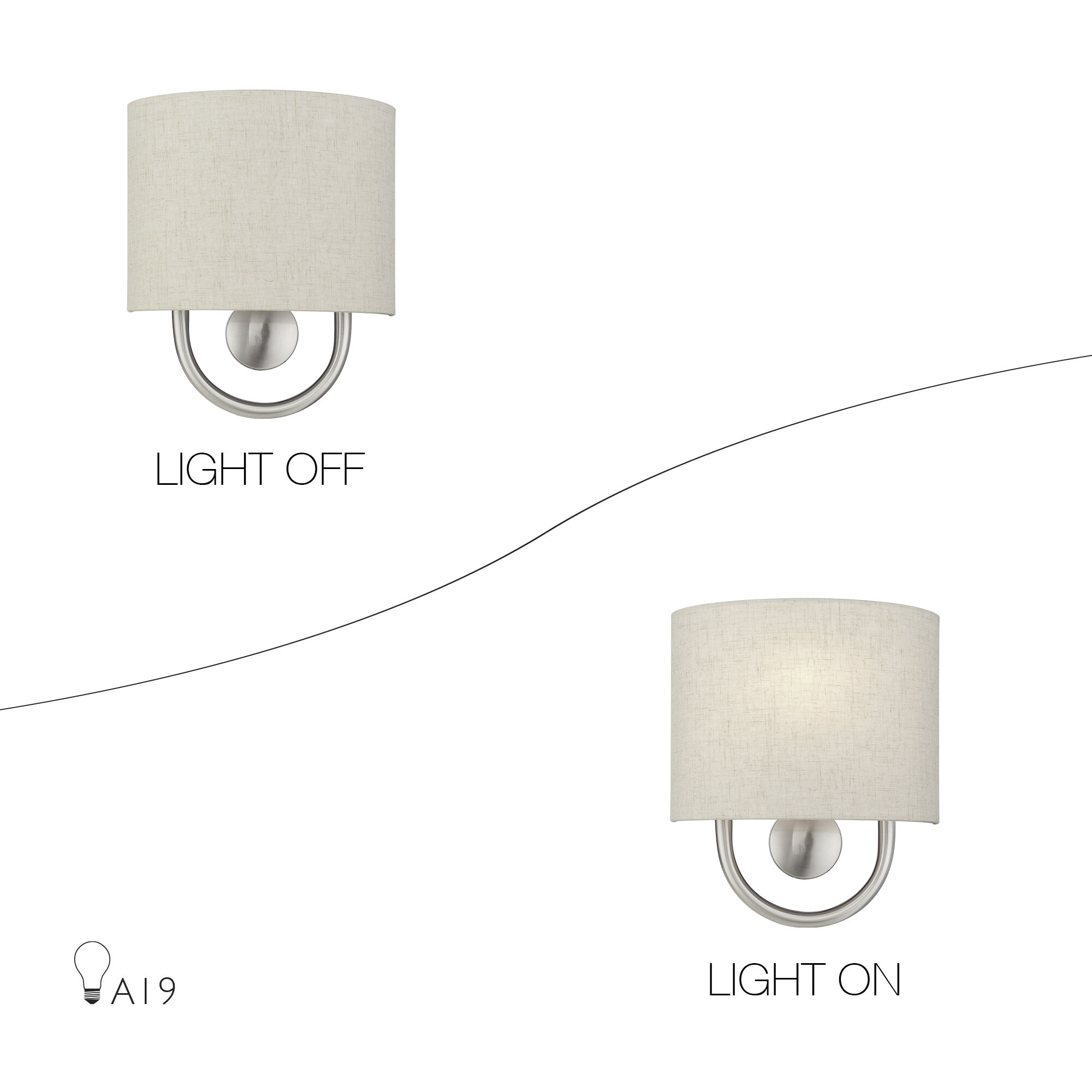 Stratton 1 Light 9 inch Brushed Nickel ADA Wall Sconce Wall Light