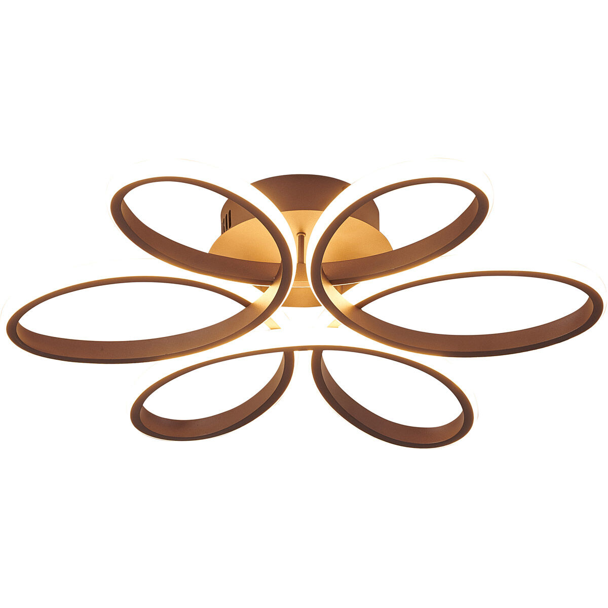 Canada LED 22 inch Satin Coffee Flush Mount Ceiling Light