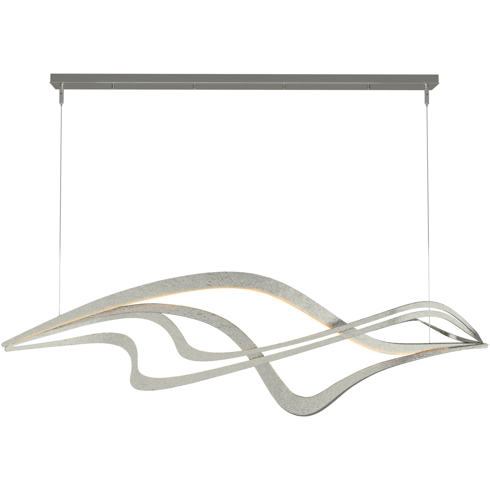Crossing Waves LED 45 inch Sterling Pendant Ceiling Light