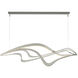 Crossing Waves LED 45 inch Sterling Pendant Ceiling Light