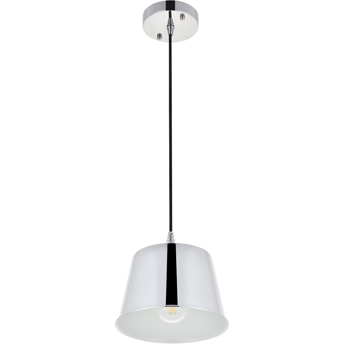 Nota 1 Light 7.9 inch Chrome Pendant Ceiling Light