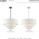 Carrington 4 Light 23 inch Bronze Pendant Chandelier Ceiling Light