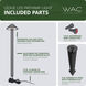 Interpath 12 2.50 watt Black Path Lighting in 3000K, Path and Area Light, WAC Landscape