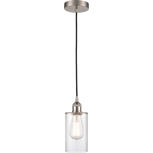 Edison Clymer LED 4 inch Brushed Satin Nickel Mini Pendant Ceiling Light