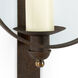 Chelsea House 14 inch Bronze/Clear Sconce Wall Light
