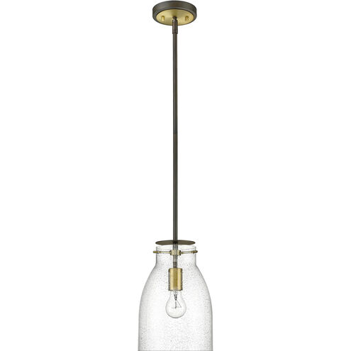 Shelby 1 Light 8 inch Oil Rubbed Bronze and Antique Brass Pendant Ceiling Light