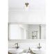 Gene 1 Light 8 inch Satin Gold Flush Mount Ceiling Light