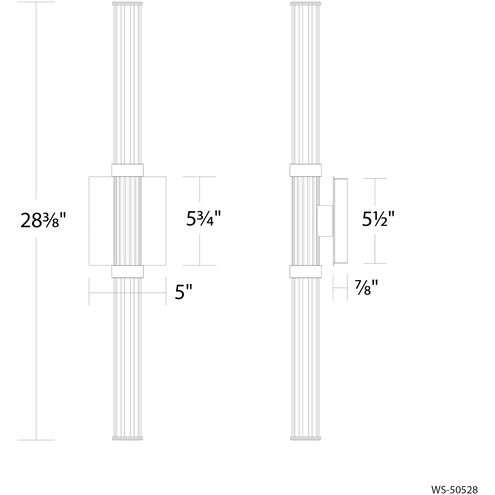 Ribeye Indoor Wall Lighting in Brushed Nickel