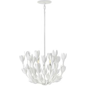 Lisa McDennon Flora 20 inch Textured Plaster Indoor Foyer Semi-Flush Mount Ceiling Light