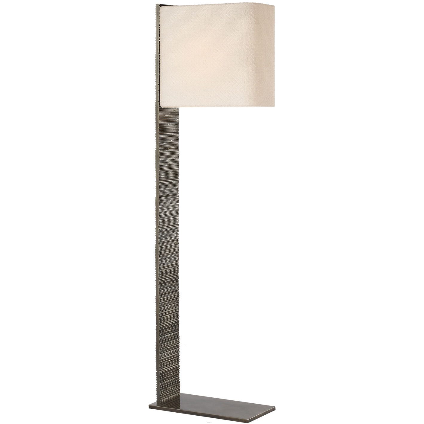 Anne-Marie Barton Fumar 54.75 inch 8.00 watt Ridged Graphite Statement Floor Lamp Portable Light