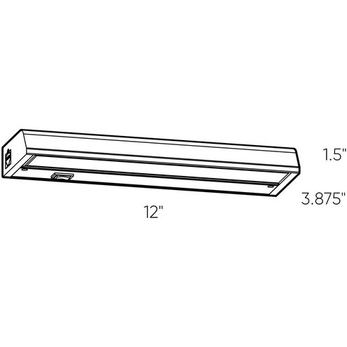 ProLed LED 12 inch White Linear Ceiling Light, Under Cabinet Light