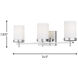 Sean Lavin Zire 3 Light 24 inch Chrome Wall Bath Fixture Wall Light