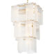 Giardano 15 Light 24.8 inch Clear Glass and Frosted Glass and Antique Brass Chandelier Ceiling Light